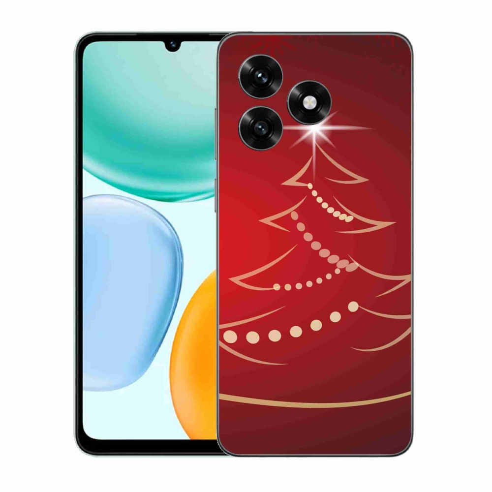 Gél borítás mmCase a Honor X5c Plus számára - karácsonyfa karikatúra