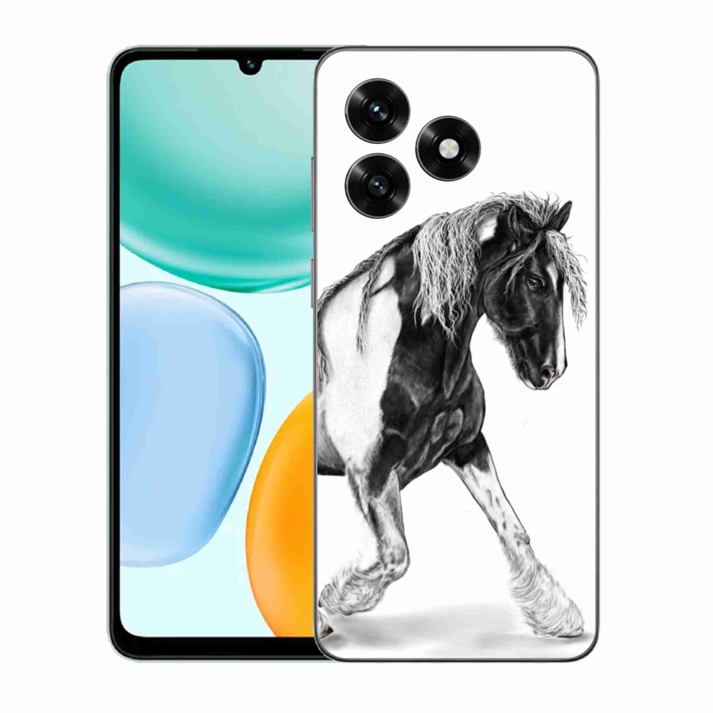 Zselés borítás mmCase a Honor X5c Plus számára - ló