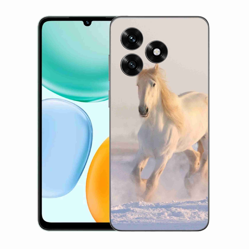 Zselés borítás mmCase a Honor X5c Plus számára - ló a hóban