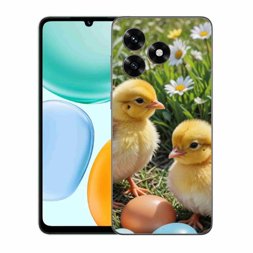 Zselés borítás mmCase a Honor X5c Plus számára - csirkék