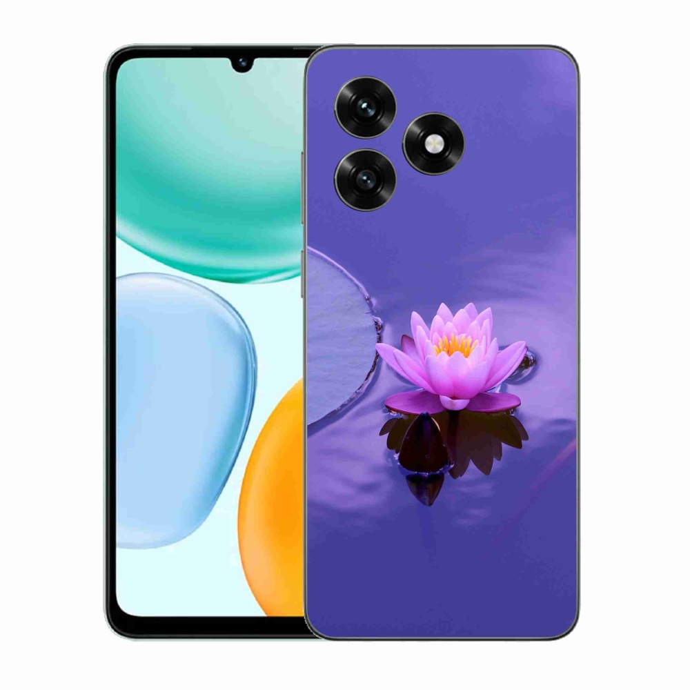 Gél borító mmCase a Honor X5c Plus számára - virág a felületen