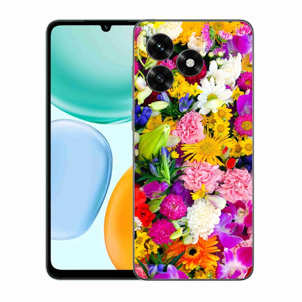 Zselés borítás mmCase a Honor X5c Plus számára - virág 12