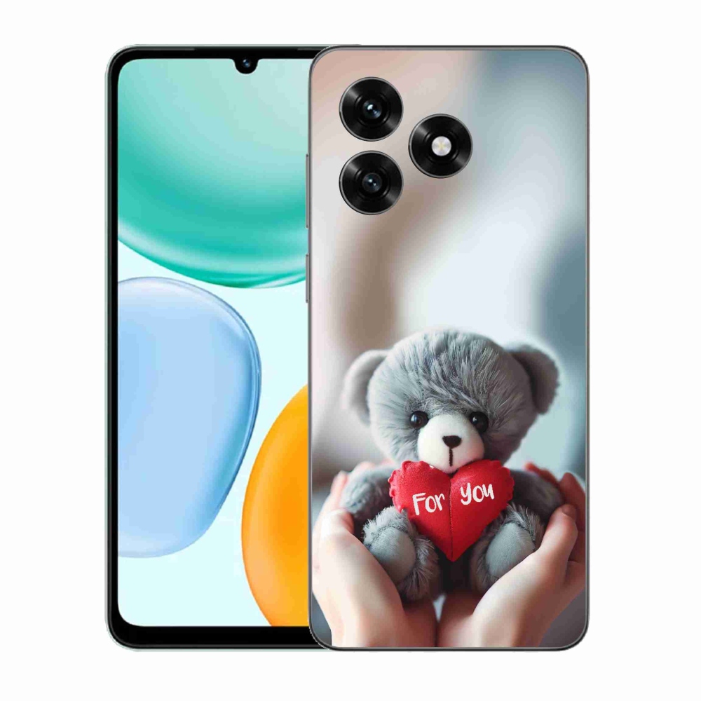 Gél borítás mmCase a Honor X5c Plus számára - mackó a szerelmesek számára