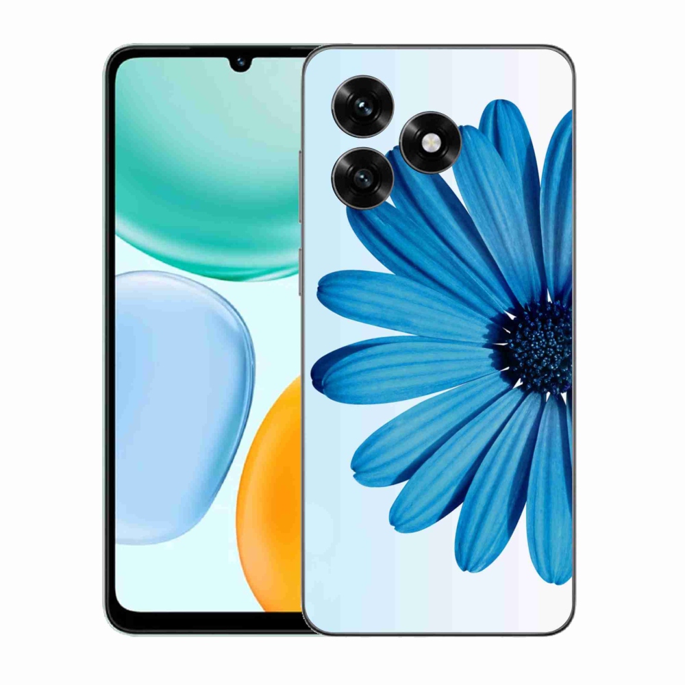 Zselés borítás mmCase a Honor X5c Plus készülékhez - kék margaréta