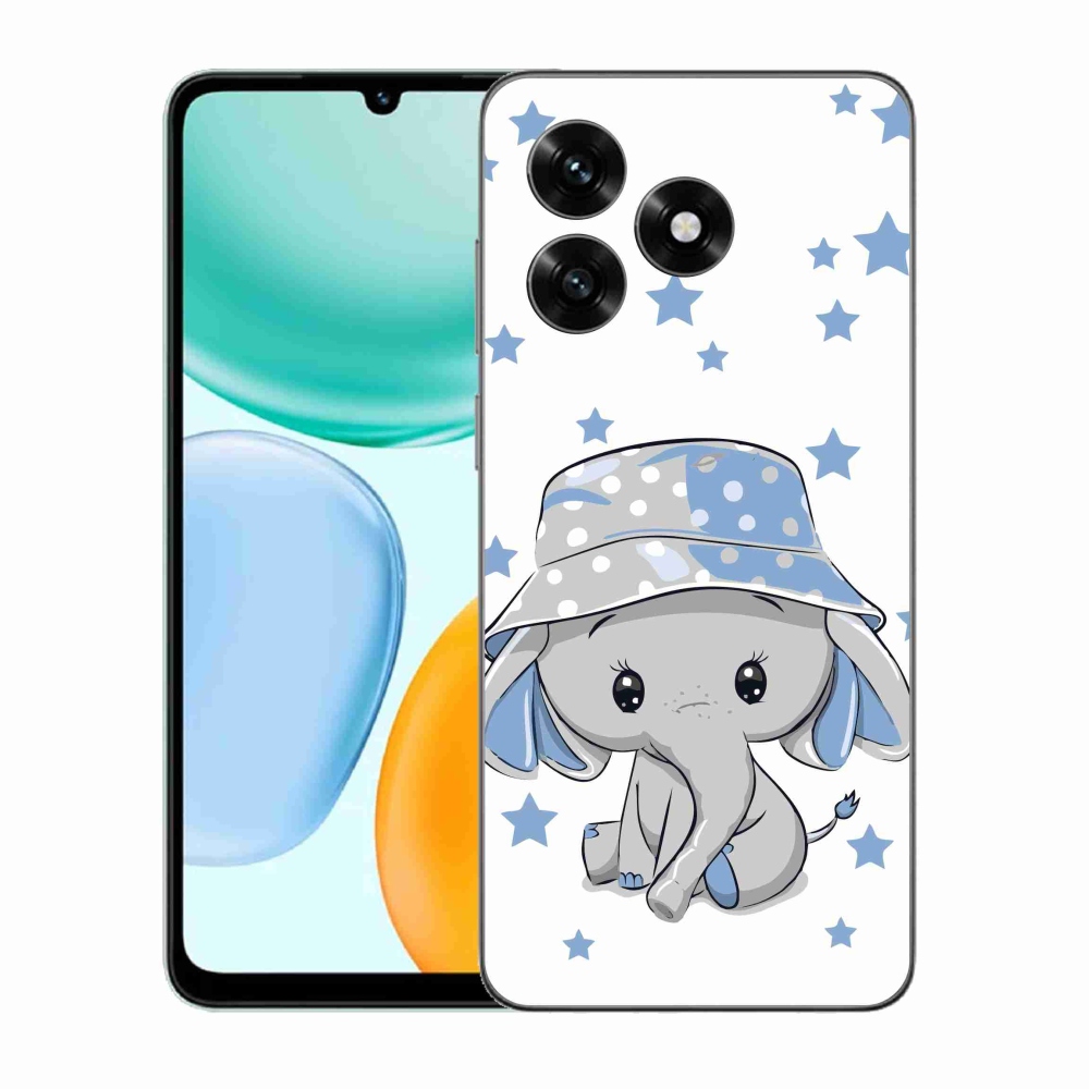 Zselés borítás mmCase a Honor X5c Plus készülékhez - kék elefánt