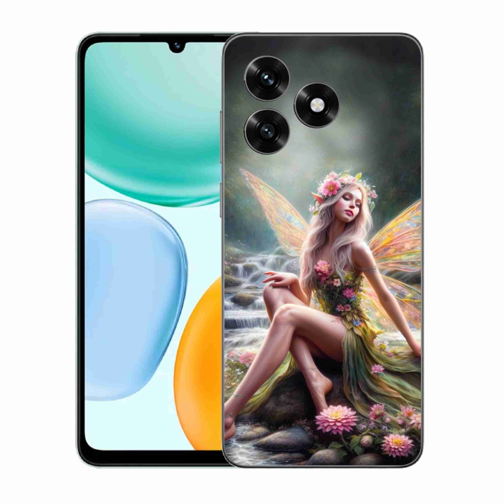 Zselés borítás mmCase a Honor X5c Plus számára - pillangó nő 1