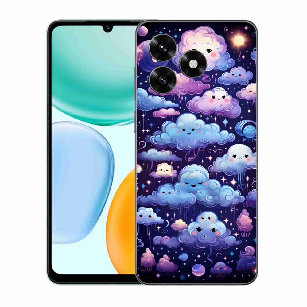 Zselés borítás mmCase a Honor X5c Plus számára - felhők