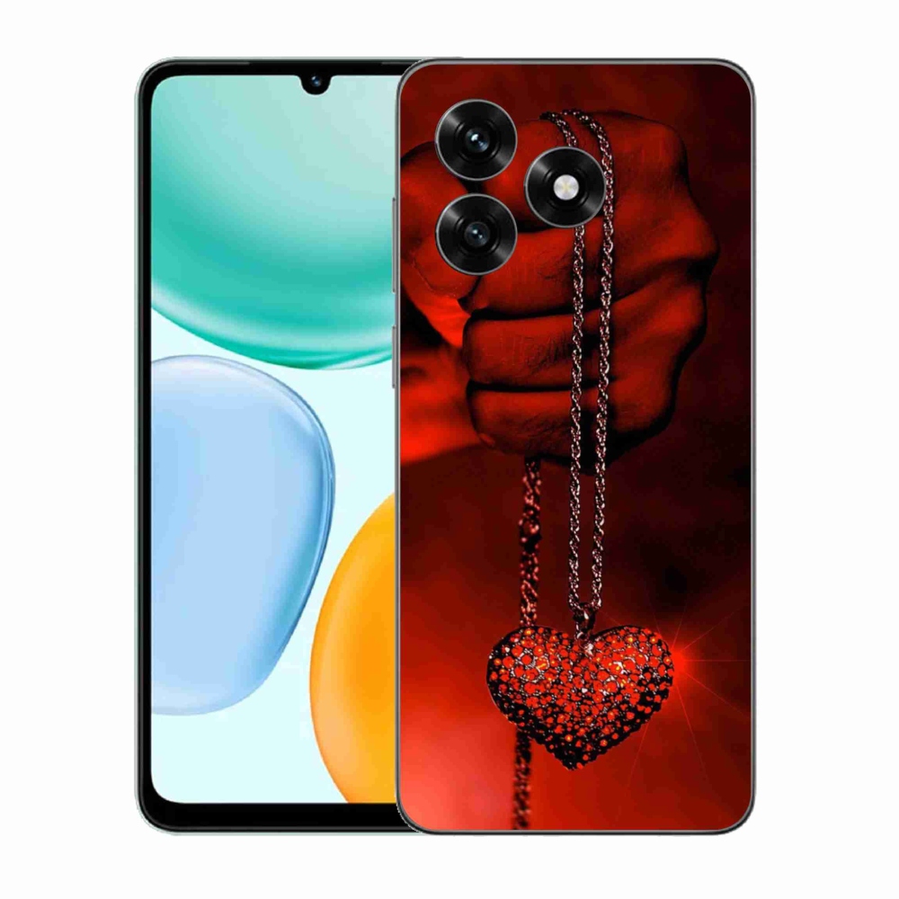 Gél borítás mmCase a Honor X5c Plus számára - nyaklánc