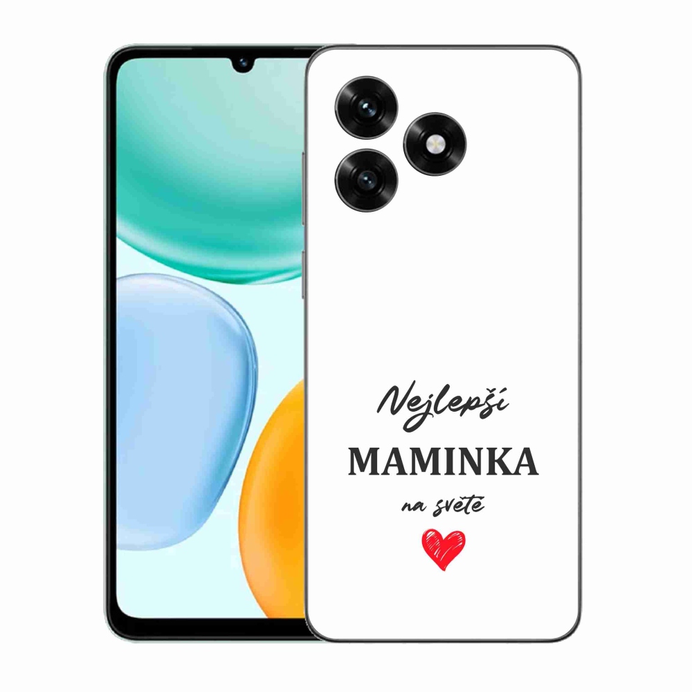 Gél borító mmCase a Honor X5c Plus számára - legjobb anya 1 fehér háttér