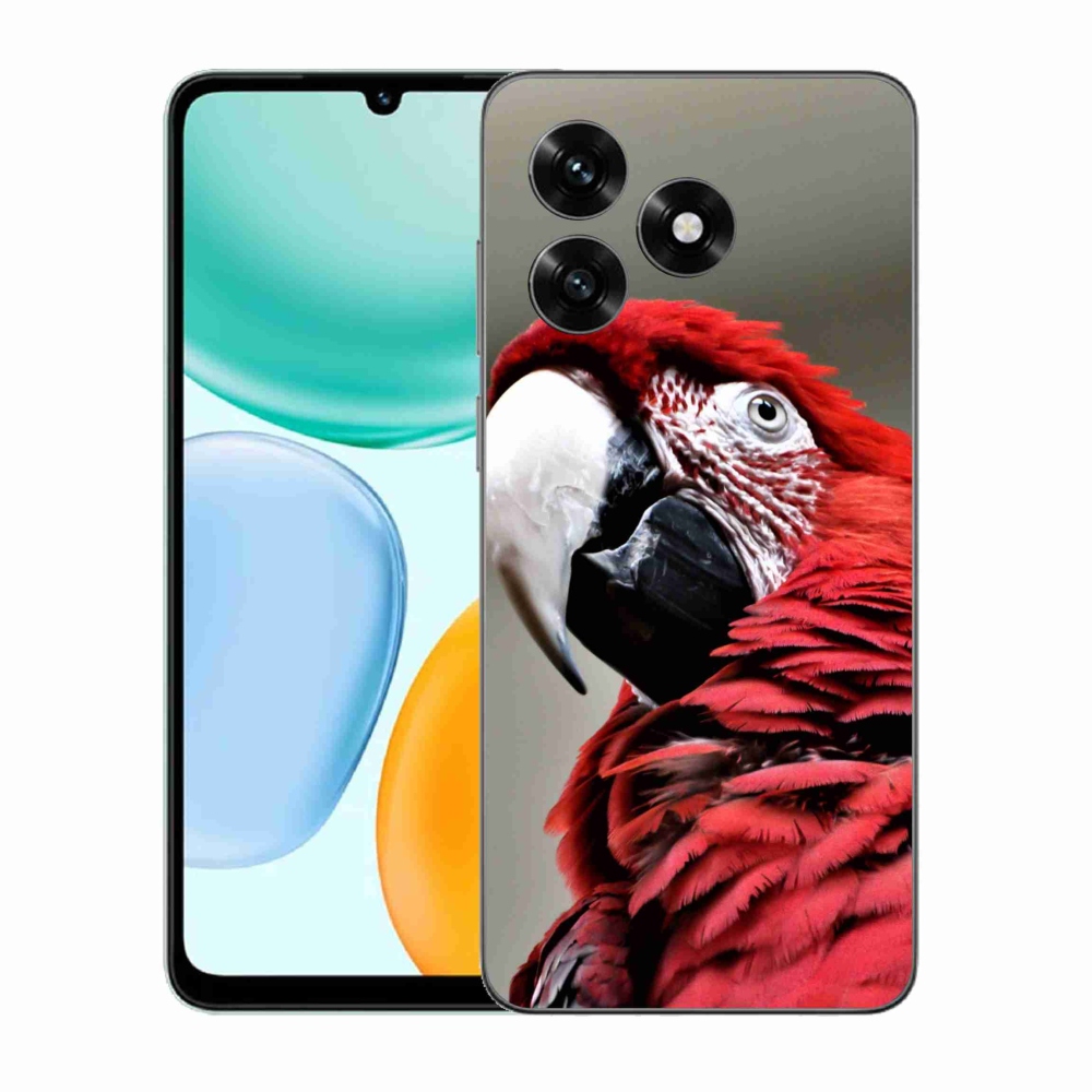 Zselés borítás mmCase a Honor X5c Plus készülékhez - papagáj ara piros