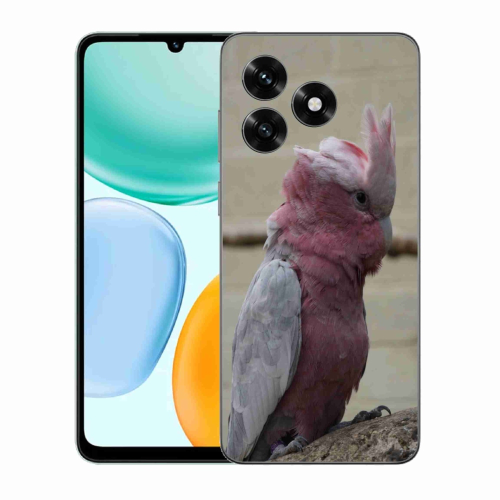 Zselés borítás mmCase a Honor X5c Plus készülékhez - papagáj kakadu rózsaszínű