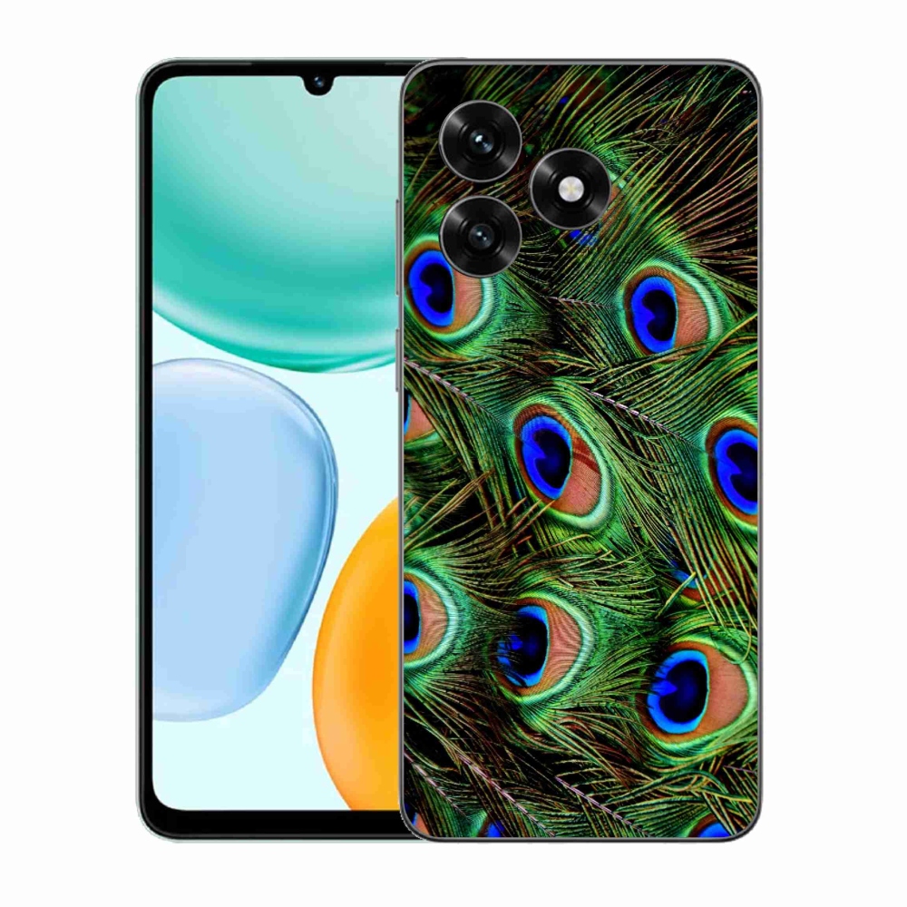 Zselés borítás mmCase a Honor X5c Plus számára - pávatoll