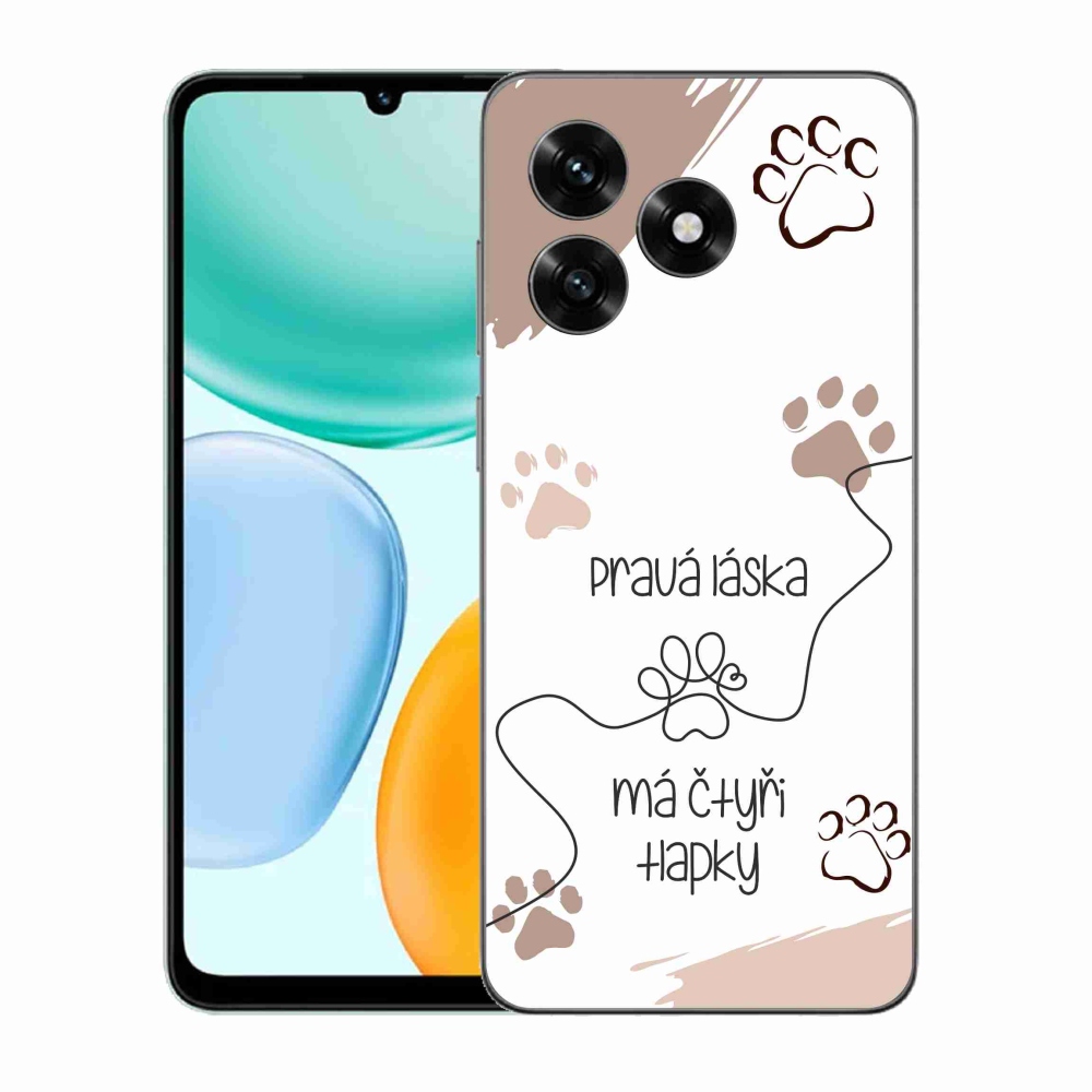 Gél borító mmCase a Honor X5c Plus készülékhez - kutyamotívum 1 fehér háttér