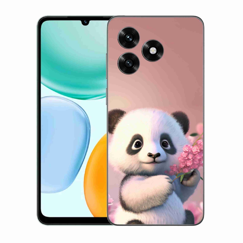 Gél borítás mmCase a Honor X5c Plus számára - aranyos panda
