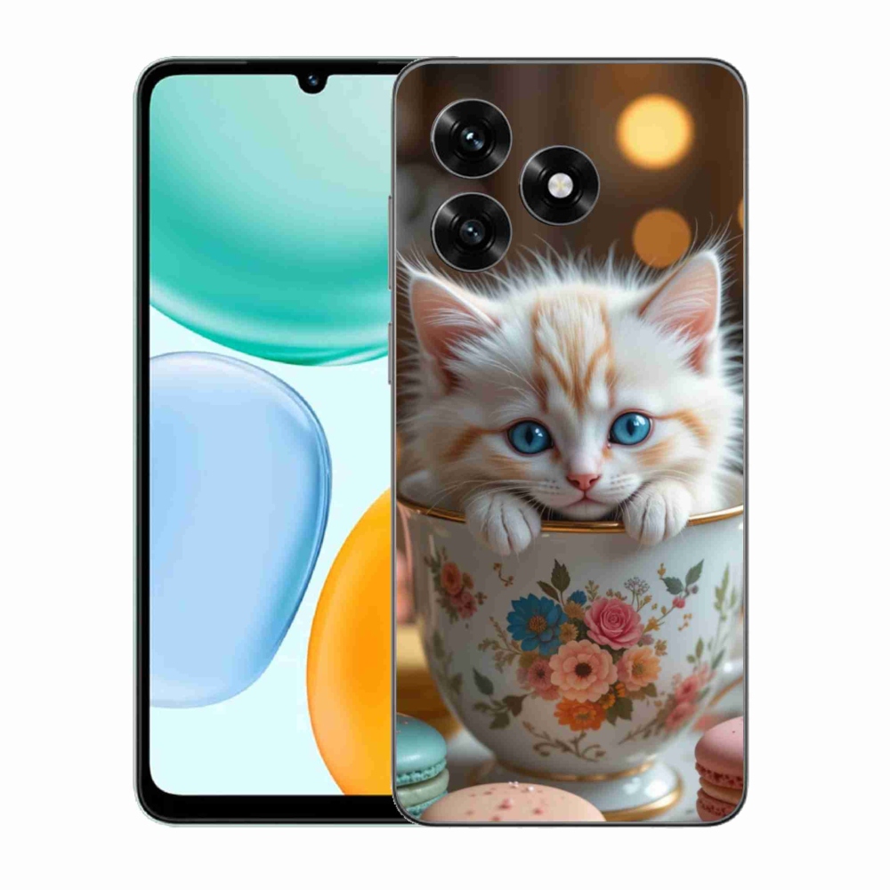 Gél borítás mmCase a Honor X5c Plus számára - aranyos cica 6