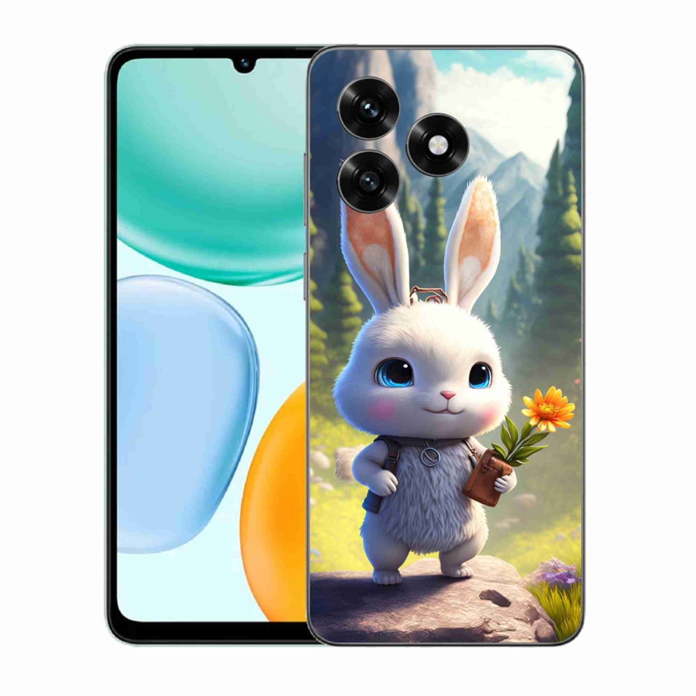 Gél borítás mmCase a Honor X5c Plus számára - aranyos nyuszi