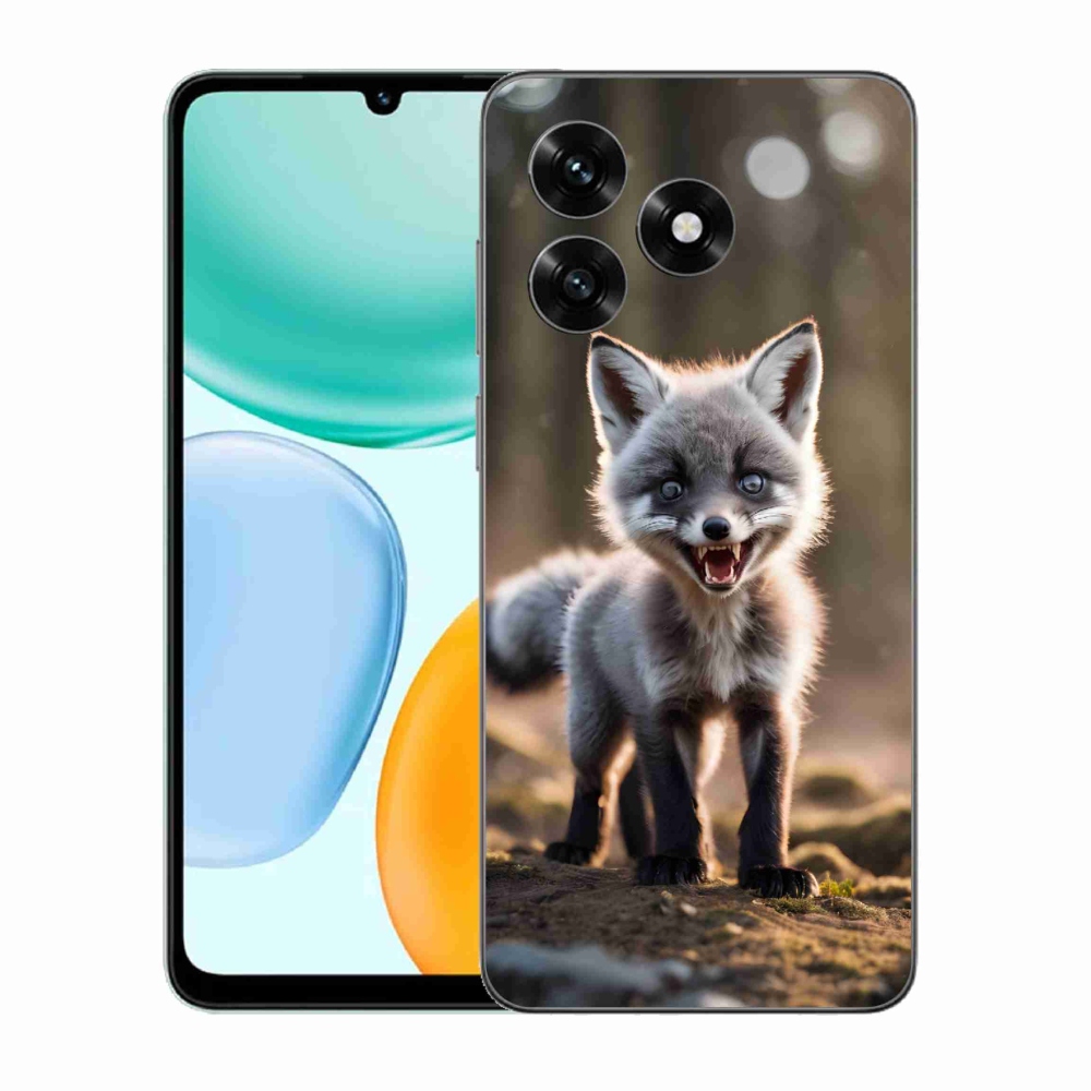 Zselés borítás mmCase a Honor X5c Plus számára - angry fox