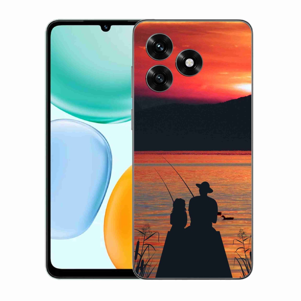 Zselés borítás mmCase a Honor X5c Plus számára - halászat 3