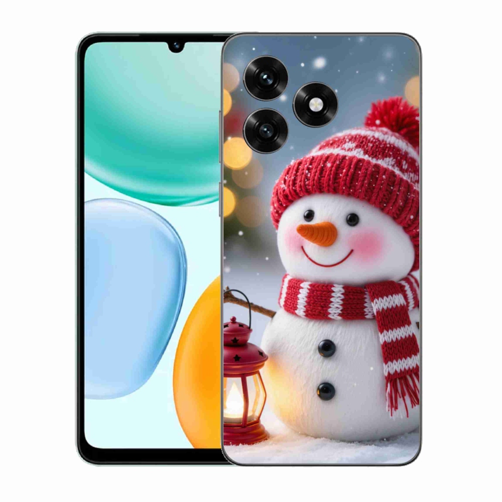 Gél borítás mmCase a Honor X5c Plus számára - hóember 2