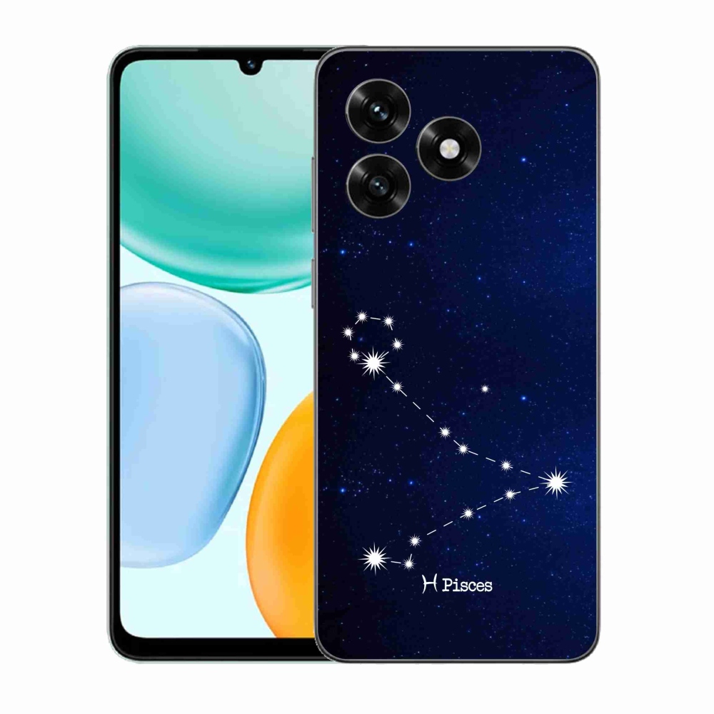 Gél borítás mmCase a Honor X5c Plus számára - csillagkép Halak