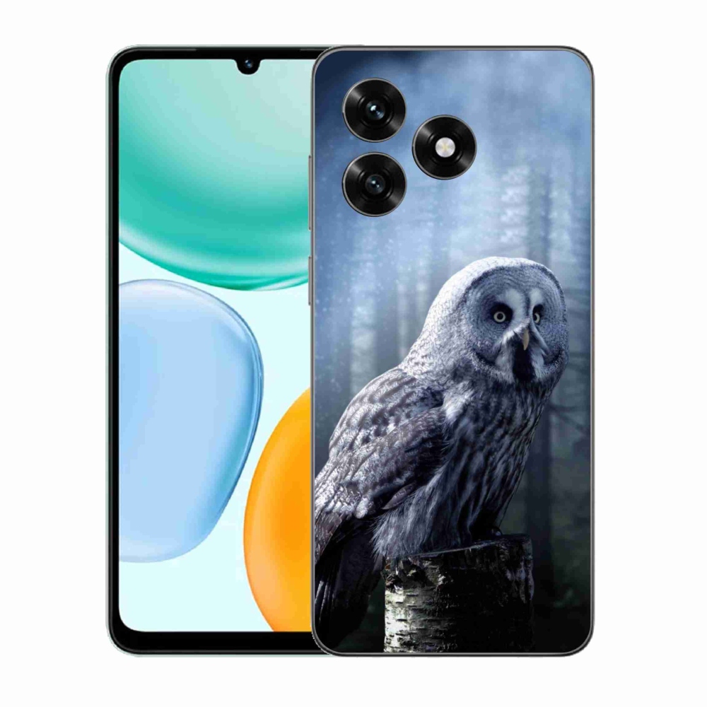 Zselés borítás mmCase a Honor X5c Plus számára - bagoly