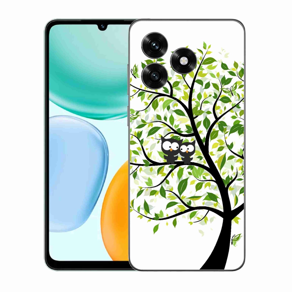 Zselés borítás mmCase a Honor X5c Plus számára - baglyok a fán