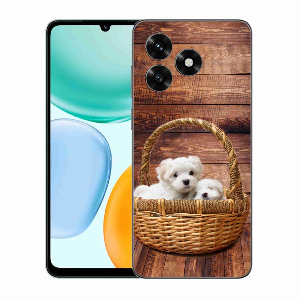 Gél borítás mmCase a Honor X5c Plus számára - kölyökkutyák