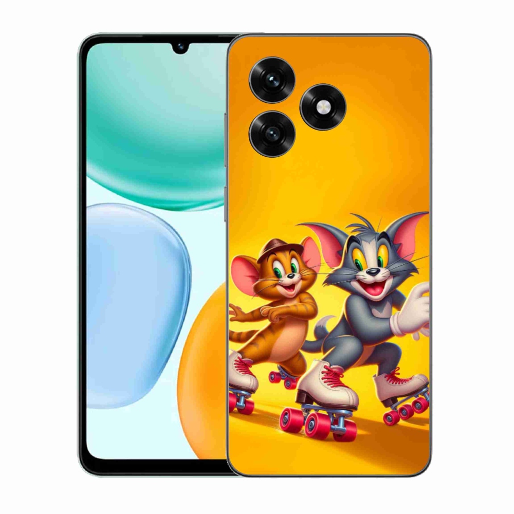 Gél borítás mmCase a Honor X5c Plus számára - tom a jerry