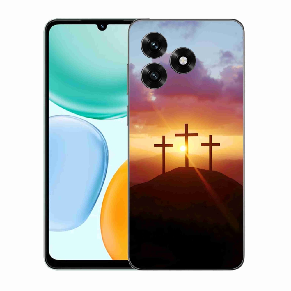 Zselés borítás mmCase a Honor X5c Plus számára - három kereszt