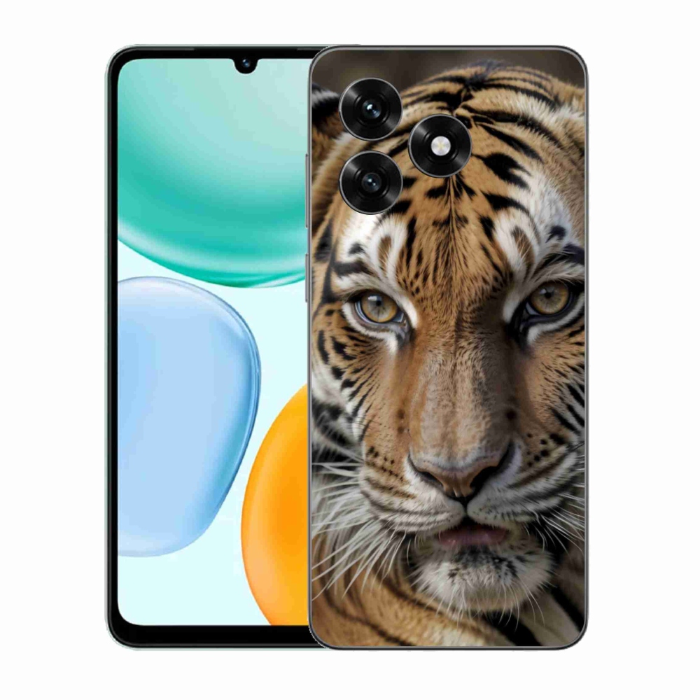 Gél borítás mmCase a Honor X5c Plus számára - tigris nézet