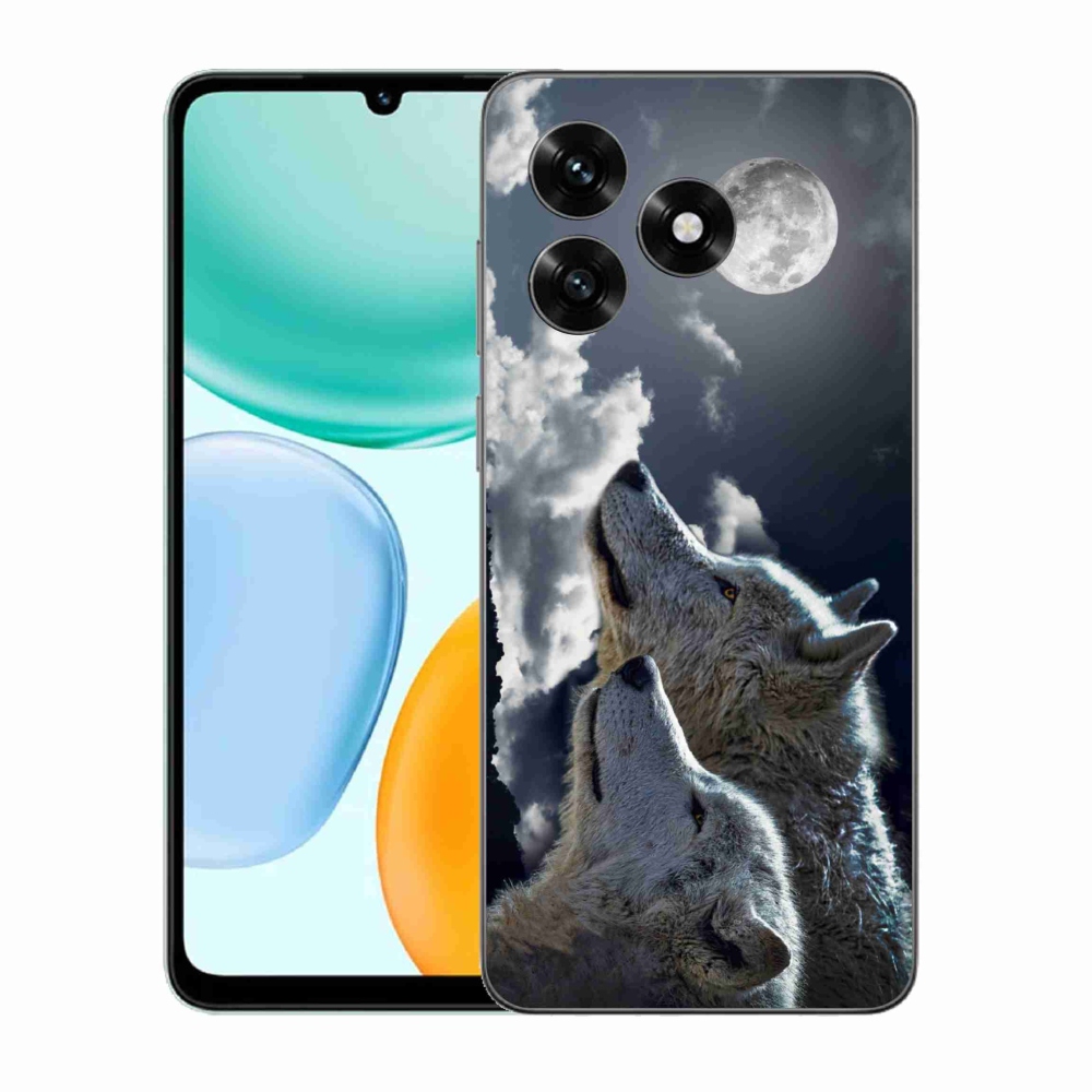 Zselés borítás mmCase a Honor X5c Plus számára - farkasok