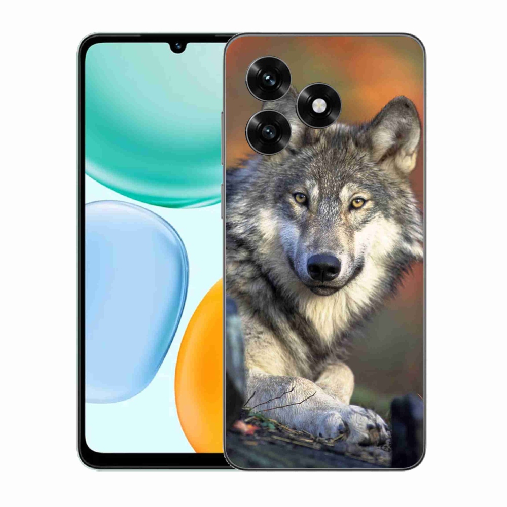 Zselés borítás mmCase a Honor X5c Plus számára - farkas