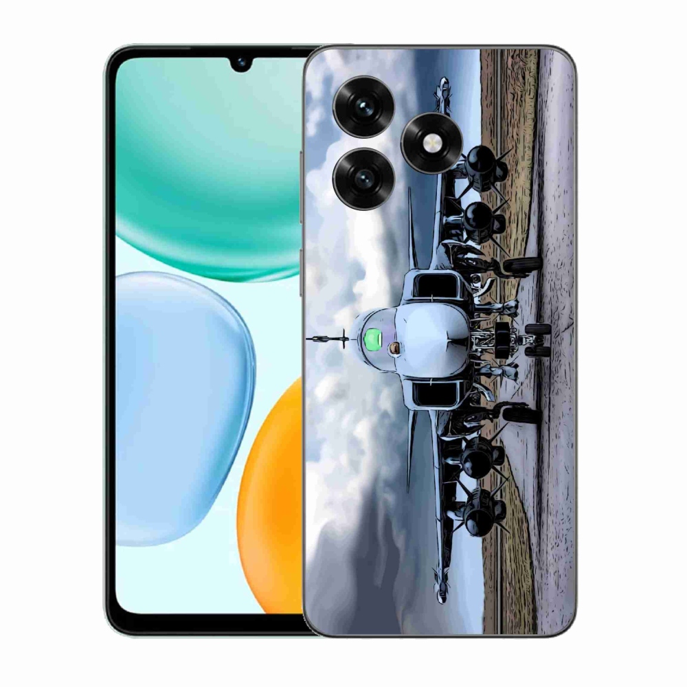 Gél borítás mmCase a Honor X5c Plus számára - katonai repülőgépek
