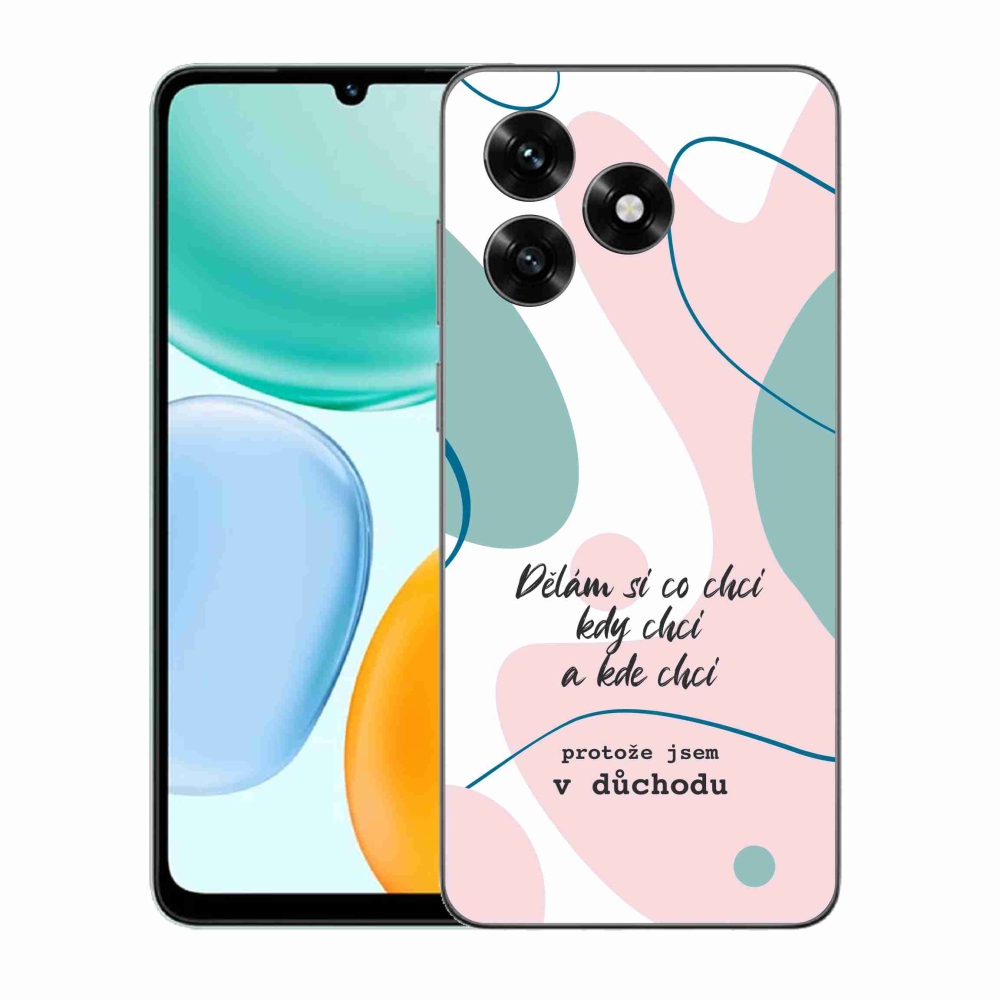 Gél borító mmCase a Honor X5c Plus számára - vicces szöveg 10 fehér háttér