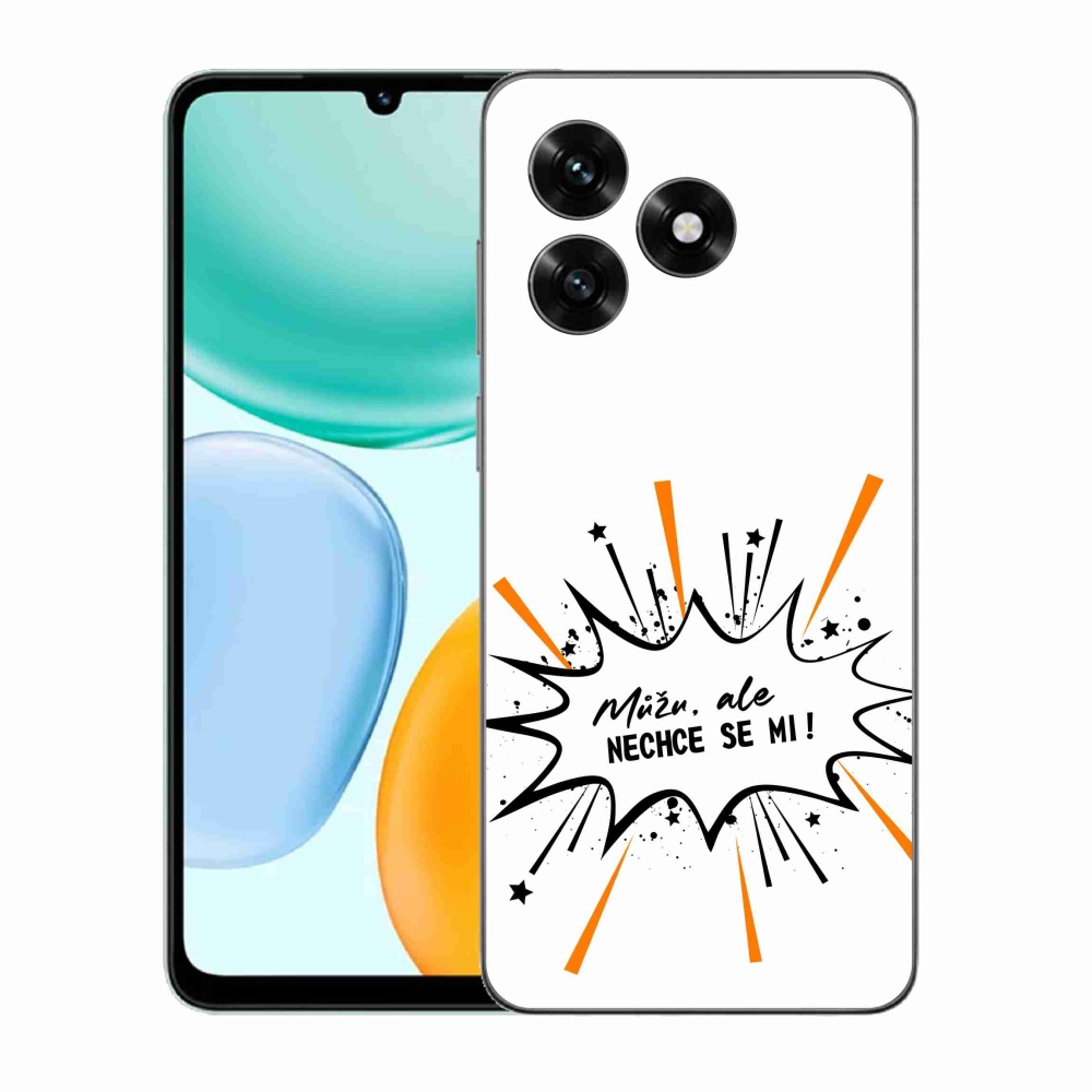 Gél borító mmCase a Honor X5c Plus készülékhez - vicces szöveg 11 fehér háttér