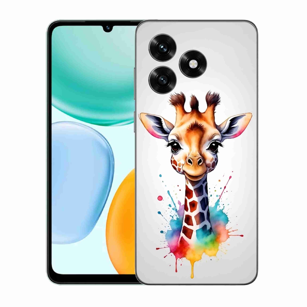 Zselés borítás mmCase a Honor X5c Plus készülékhez - zsiráf 1