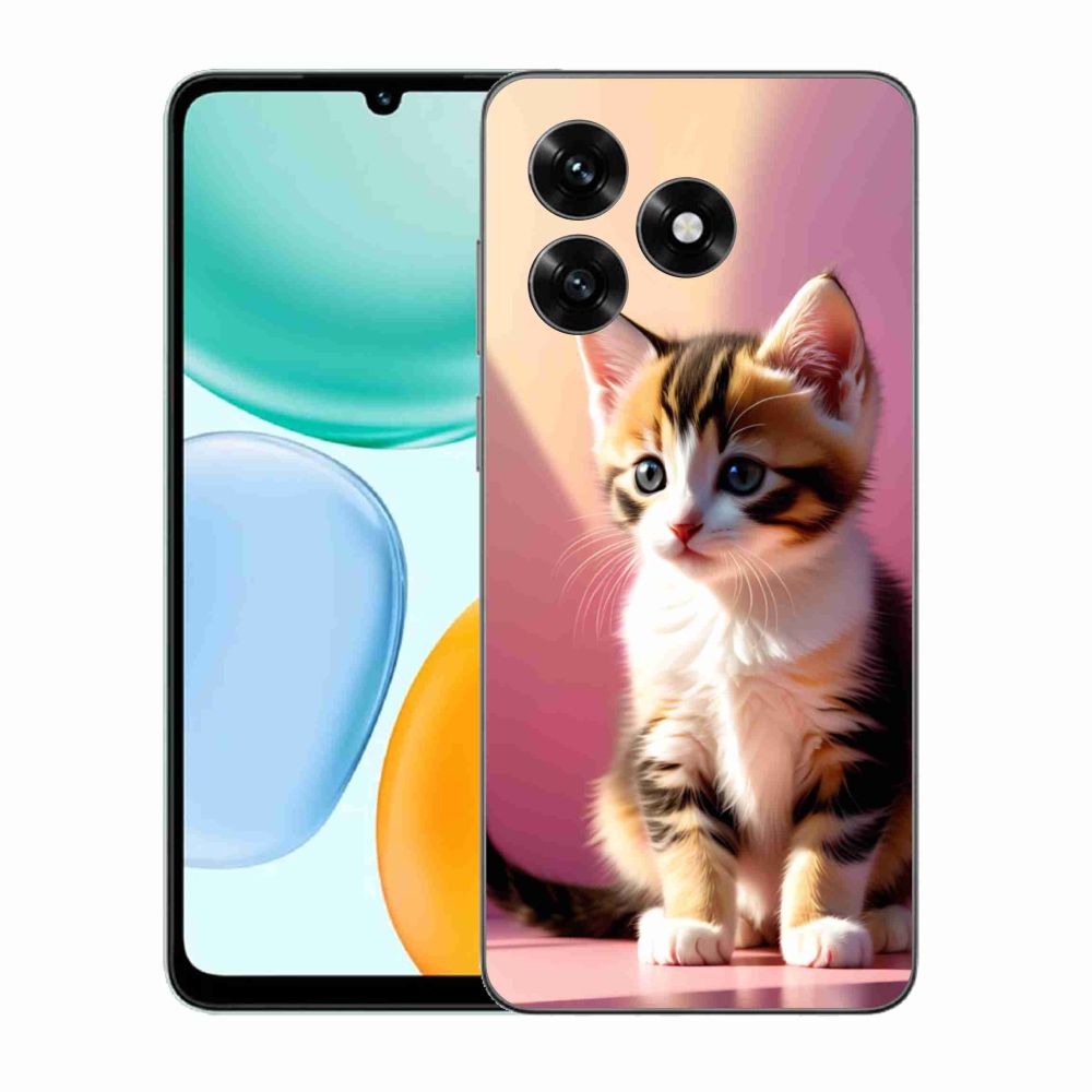 Gél borítás mmCase a Honor X5c Plus számára - kíváncsi cica 2