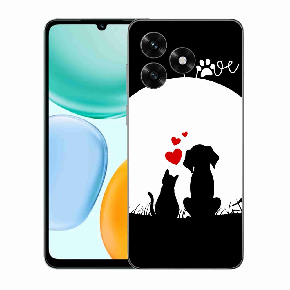 Gél borítás mmCase a Honor X5c Plus számára - állatszerelem