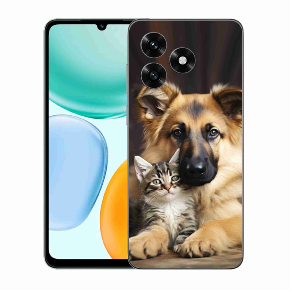 Zselés borítás mmCase a Honor X5c Plus számára - állatbarátság