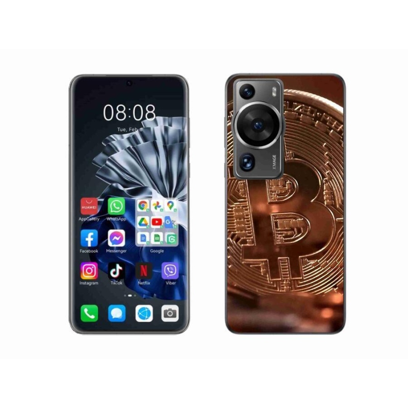 Gél borítás mmCase a Huawei P60 Pro - bitcoin