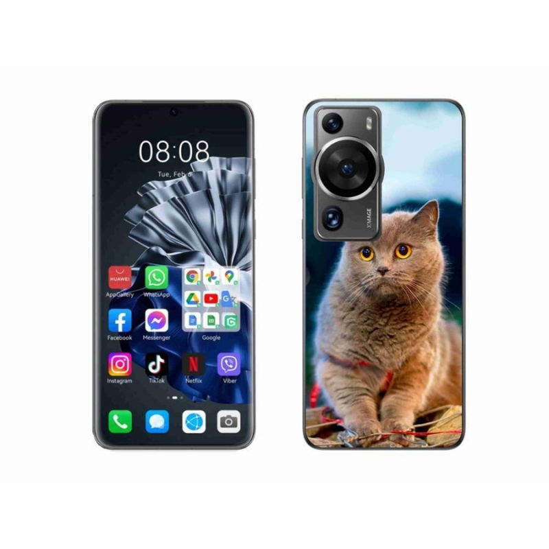 Gél védőhuzat mmCase a Huawei P60 Pro készülékhez - brit kék 2