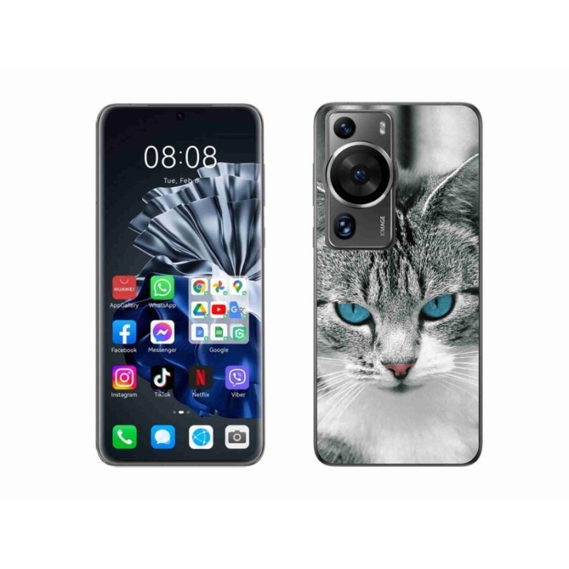 Zselés borítás mmCase a Huawei P60 Pro készülékhez - cat view 1