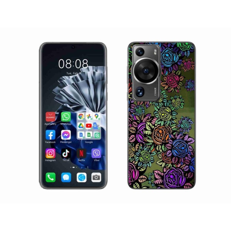 Gél borítás mmCase a Huawei P60 Pro számára - virágok 6