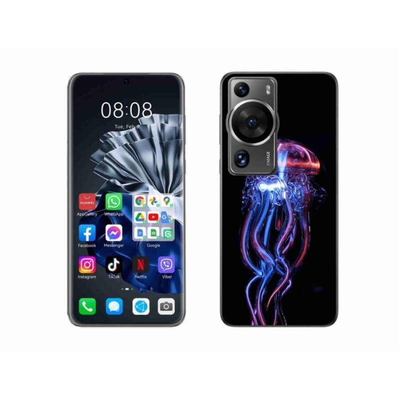 Zselés borítás mmCase a Huawei P60 Pro készülékhez - medúza