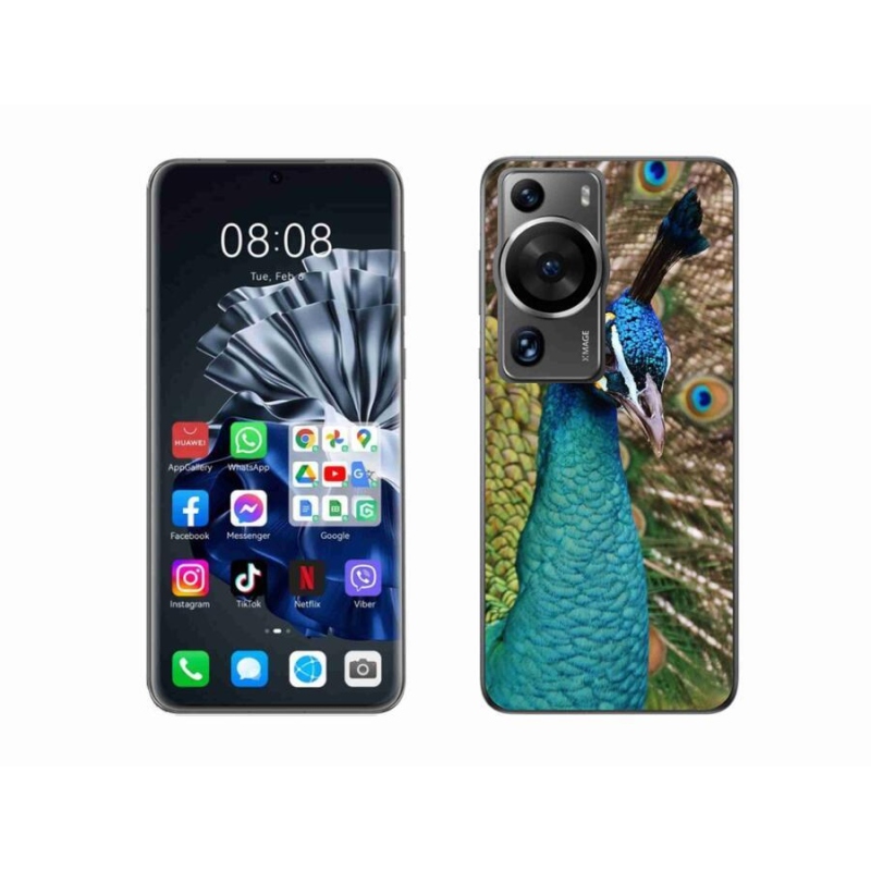 Gél borítás mmCase a Huawei P60 Pro készülékhez - páva