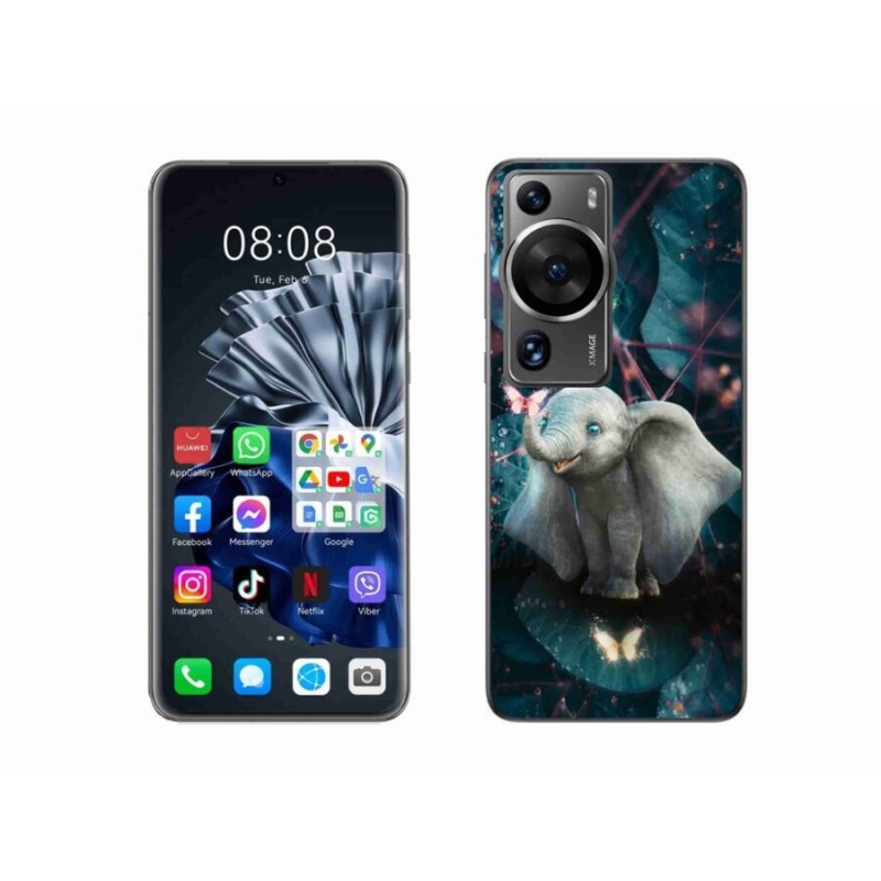 Gél borítás mmCase a Huawei P60 Pro készülékhez - aranyos elefánt