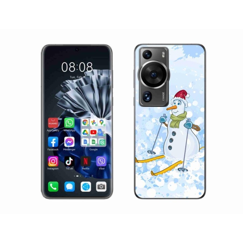 Gél borítás mmCase a Huawei P60 Pro készülékhez - hóember