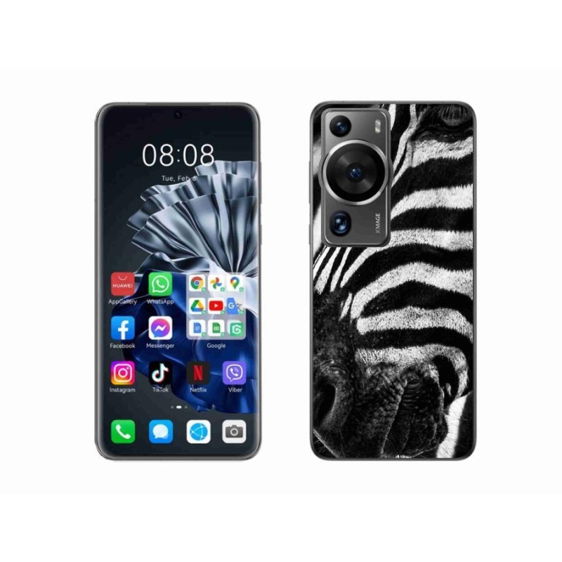 Zselés borítás mmCase a Huawei P60 Pro készülékhez - zebra