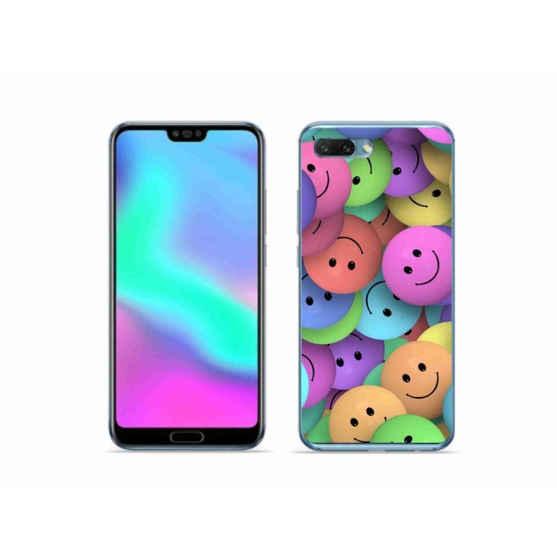 Gél borító mmCase a Honor 10 készülékhez - színes smiley-k