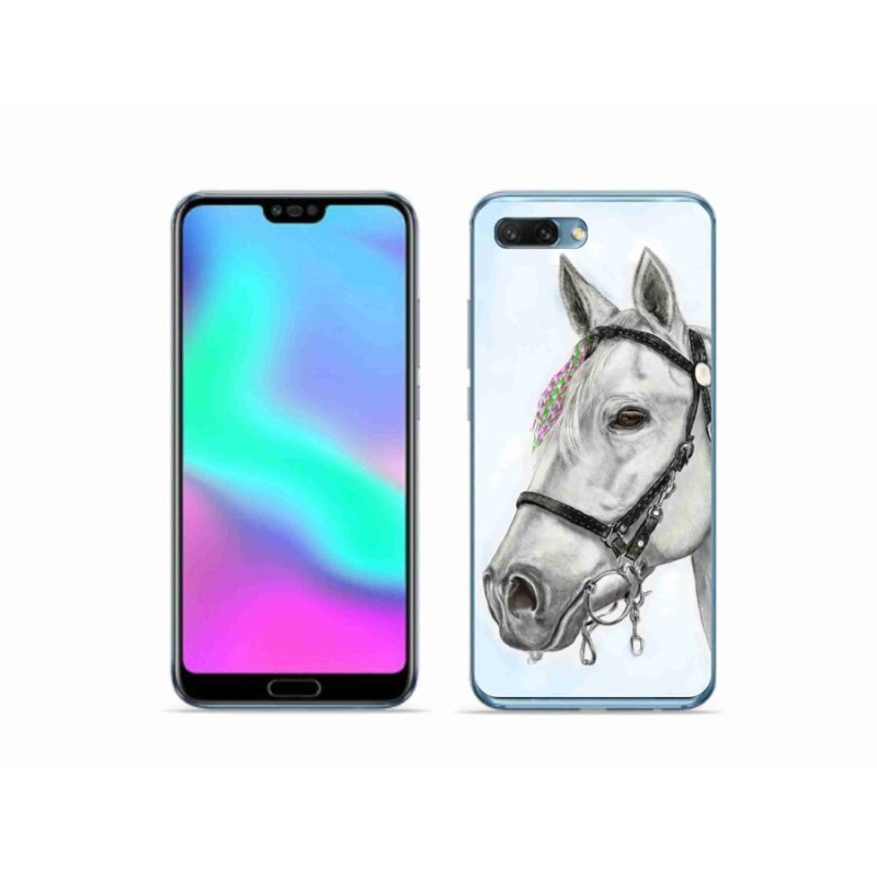 Zselés borítás mmCase a Honor 10 - fehér ló 1